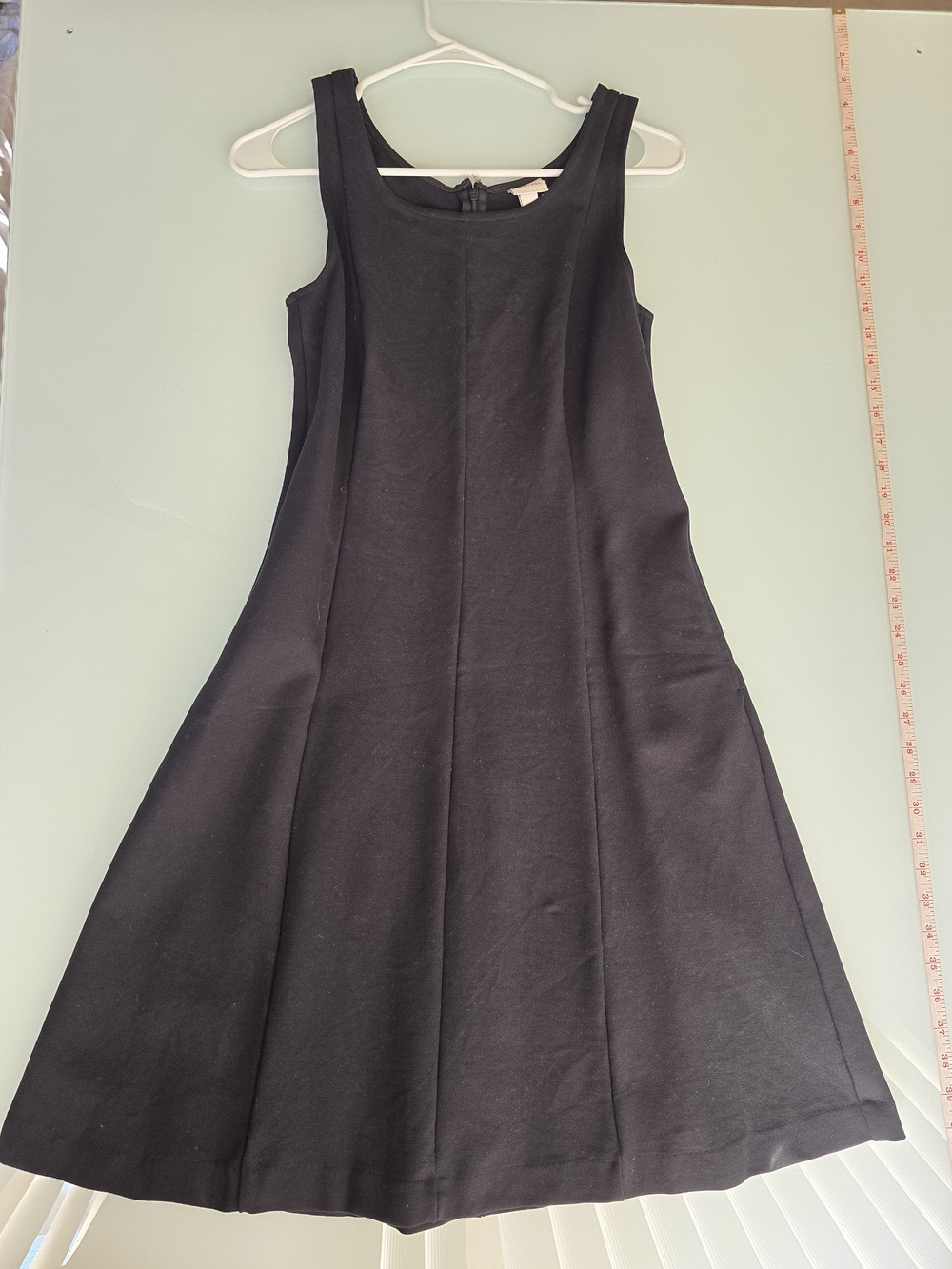 Merona Black Sleeveless A-Line Midi Dress